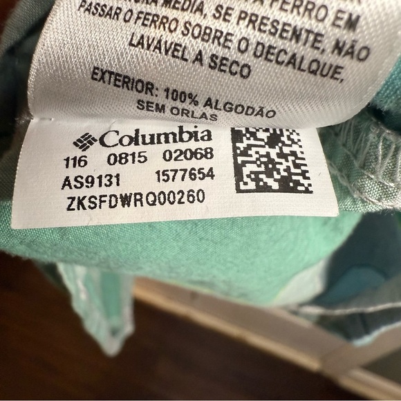 Columbia Men's Green Plaid Casual Button Down Shirt Mens Size 3XL GUC - Picture 6 of 6